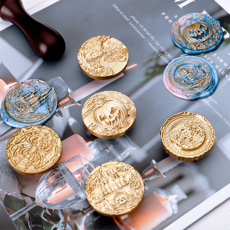 3D Relief Halloween Wax Seal Stamps (5 Designs) b2