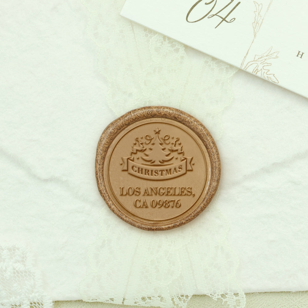 Christmas Deers Custom Address Wax Seal Stamp-4 26-Letter-Custom-Floral-Name-Wax-Seal-Stamp2-2