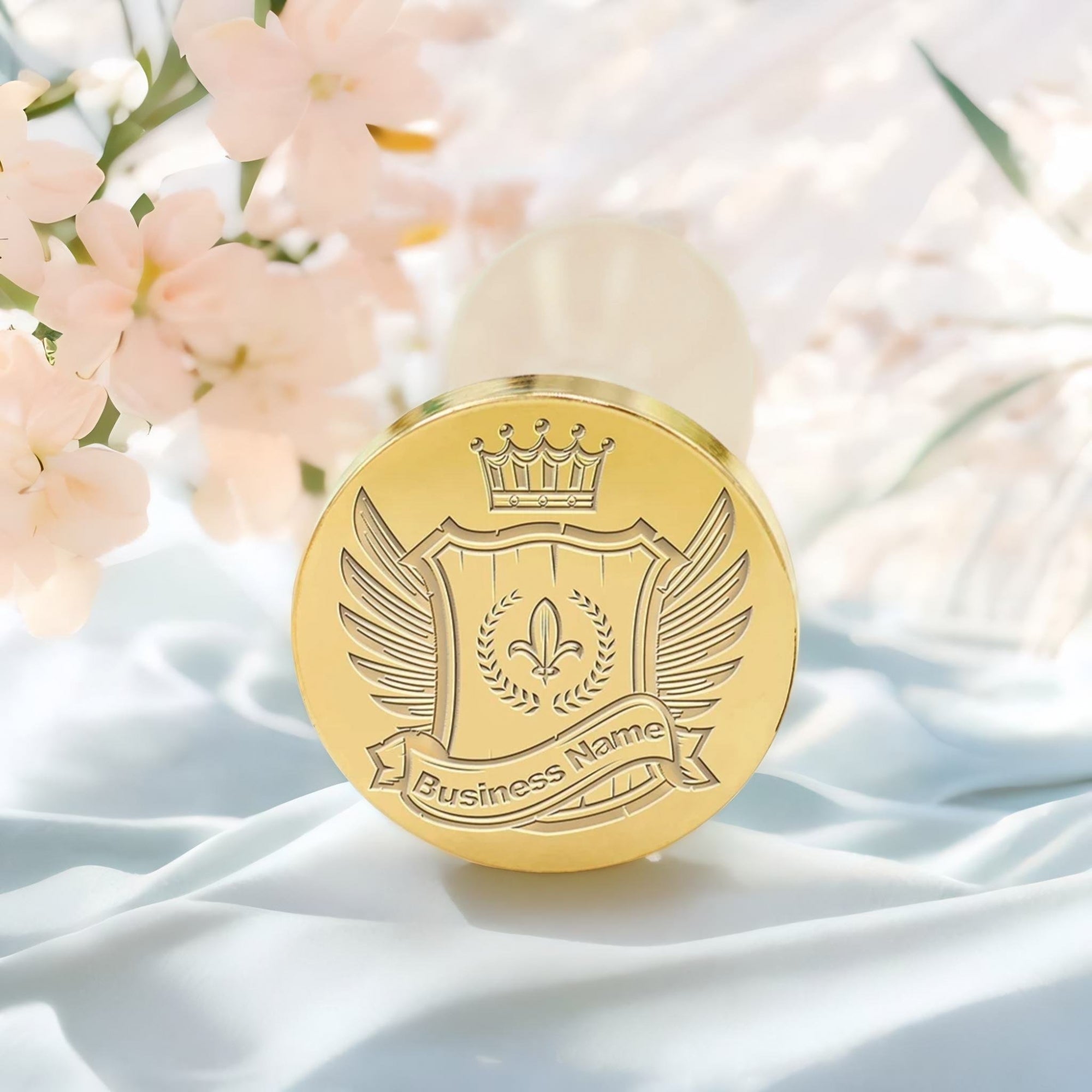 Custom Crest Wax Seal Stamps with Family, Business Logos - No.25