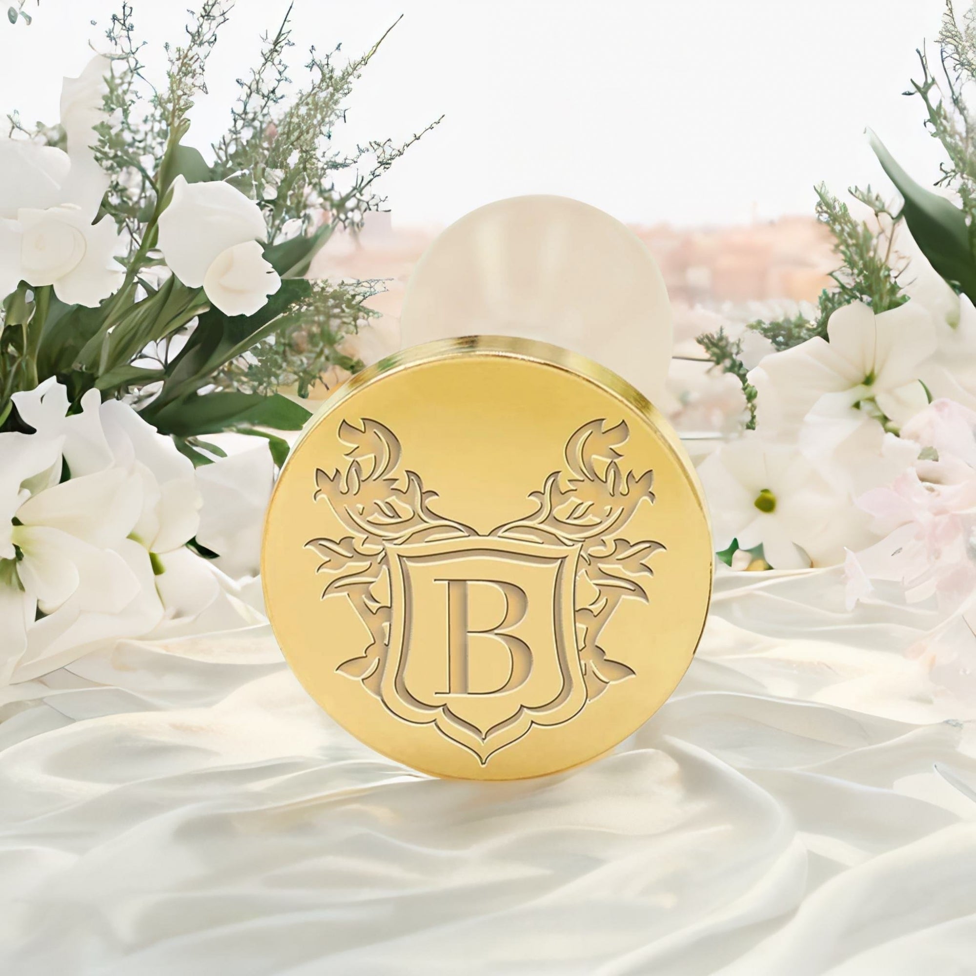 Custom Crest Wax Seal Stamps with Family, Business Logos - No.4