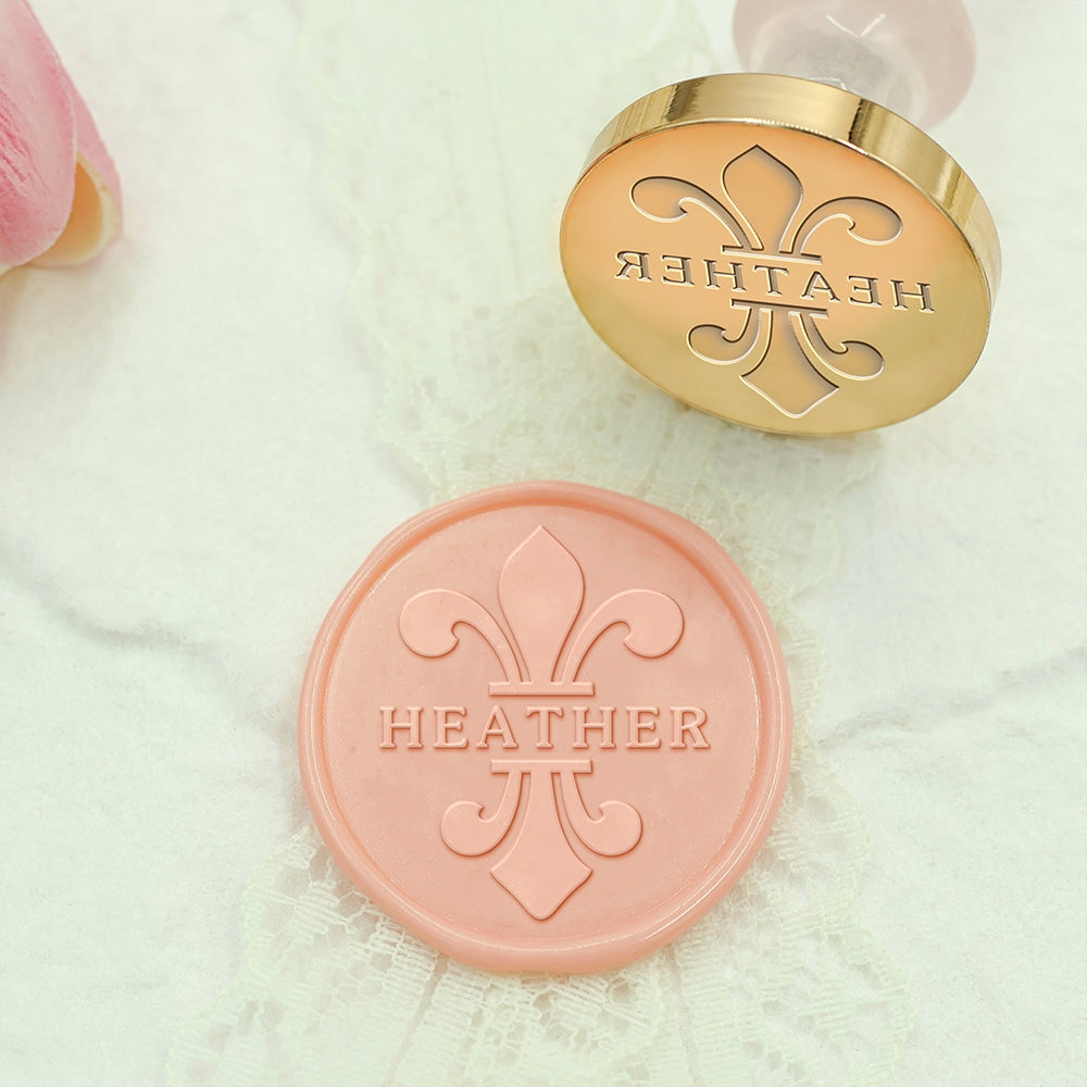 Lotus Custom Name Wax Seal Stamp-2