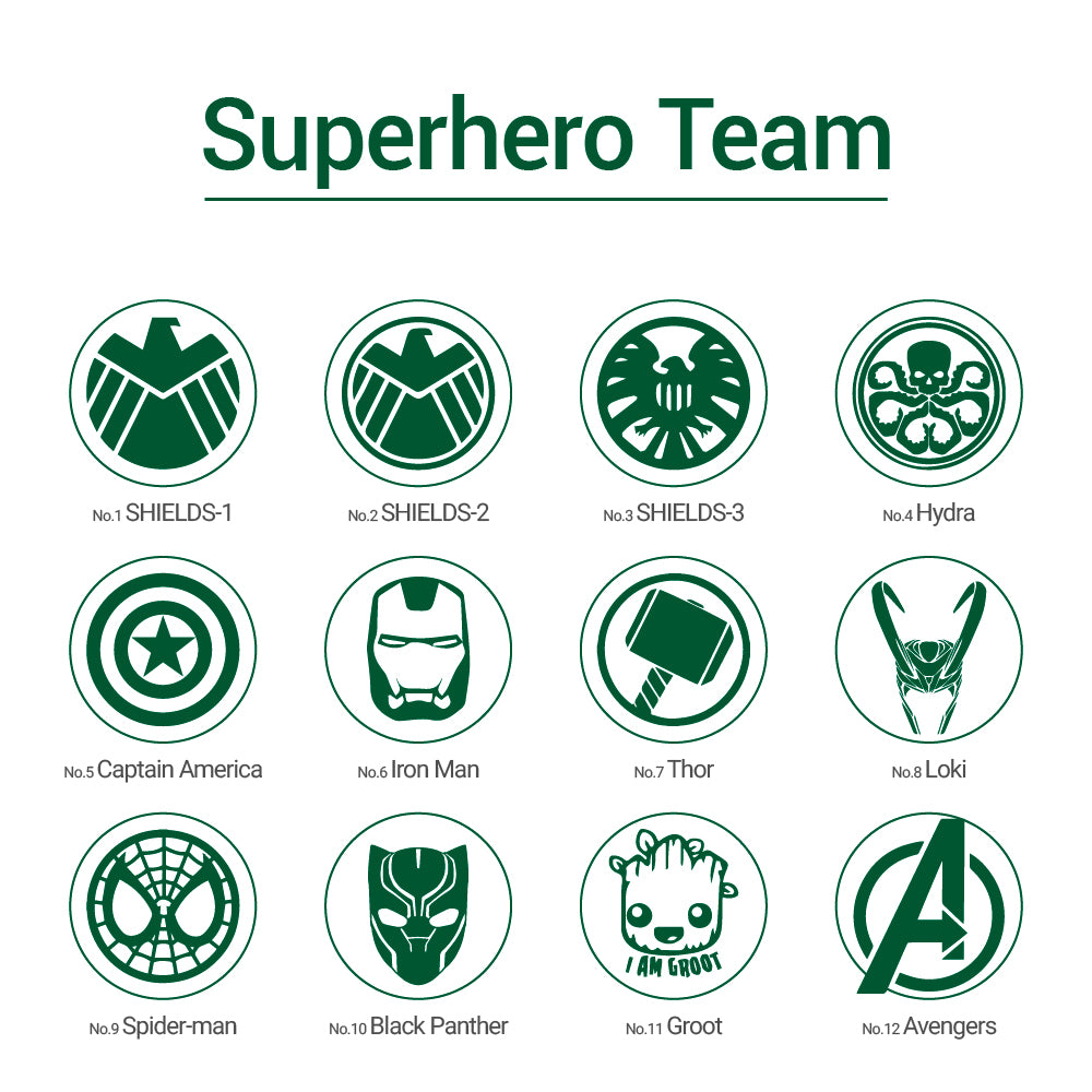 Superhero Team Wax Seal Stamp cover.png from AMZ Deco.